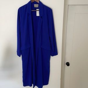 ASOS blue/purple duster coat